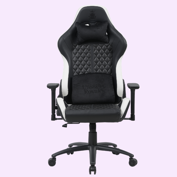 Second image of Pikowany Wentylowany Fotel Biurowy Gamingowy Black White