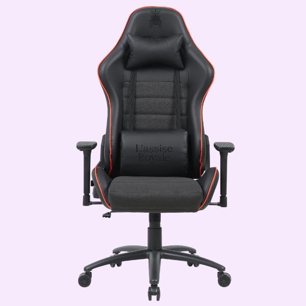 Second image of Materialowy Fotel Biurowy Gamingowy  Black Red
